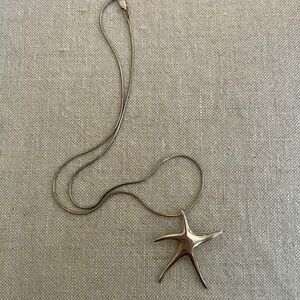 Sterling Silver Starfish Necklace – 925 Pendant on Snake Chain